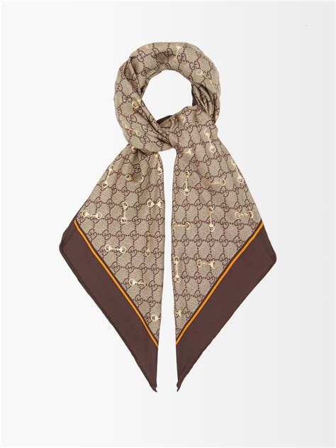 gucci foulard cavallino|farfetch gucci scarves.